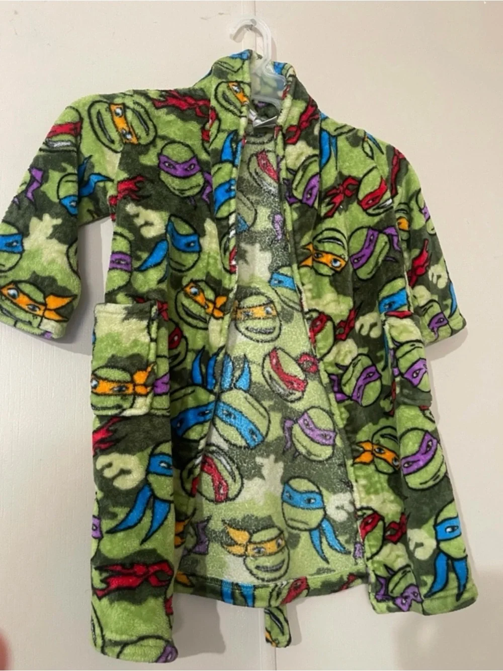 Kids' Plush Ninja Turtle Robe 5T